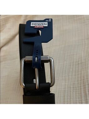 Levi's Black Belt with Silver buckle